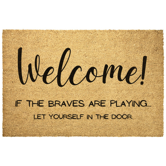 Braves - Outdoor Welcome Mat!