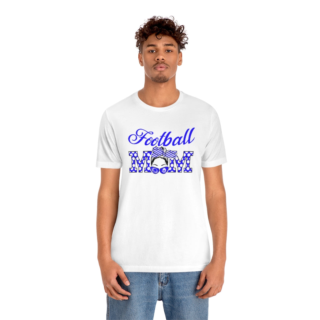 Blue - Football Mom T-Shirt