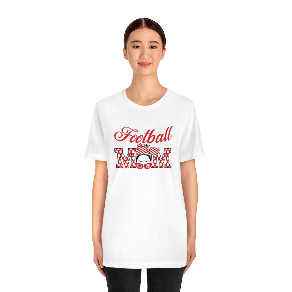 Red Football Mom T-Shirt