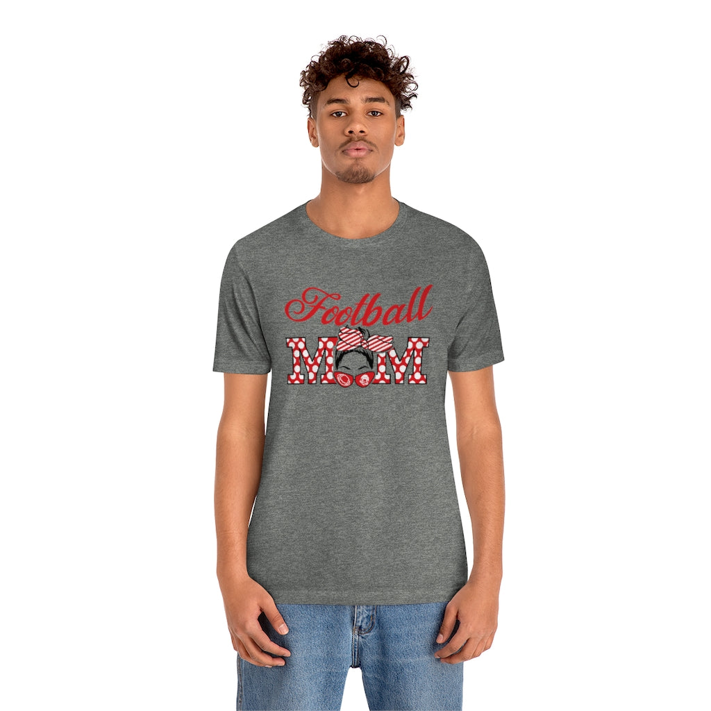 Red Football Mom T-Shirt