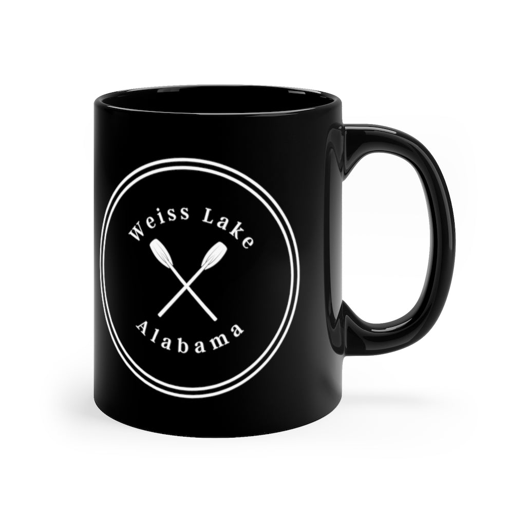 Weiss Lake Black Coffee Mug, 11oz - Shop Weiss Lake