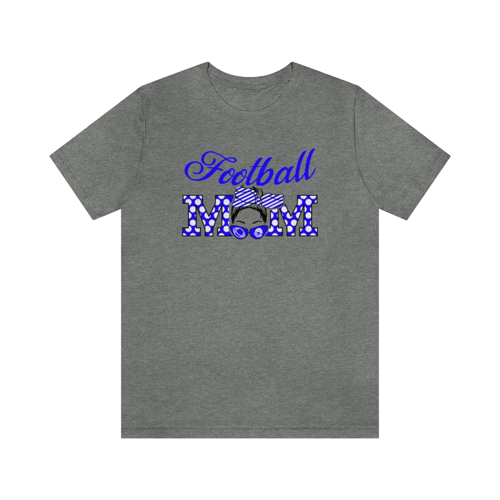 Blue - Football Mom T-Shirt