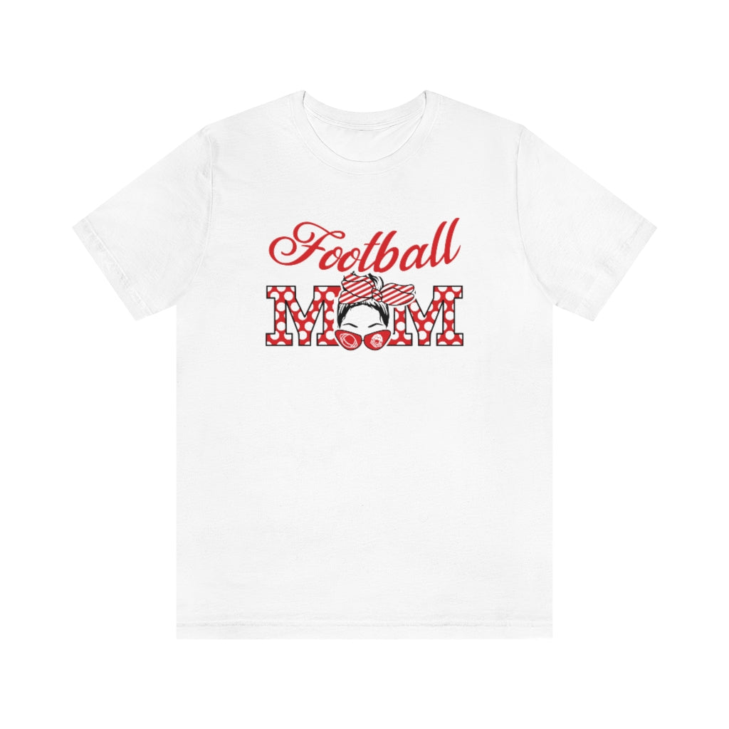 Red Football Mom T-Shirt