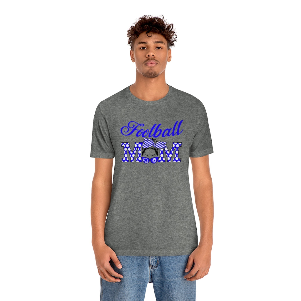 Blue - Football Mom T-Shirt