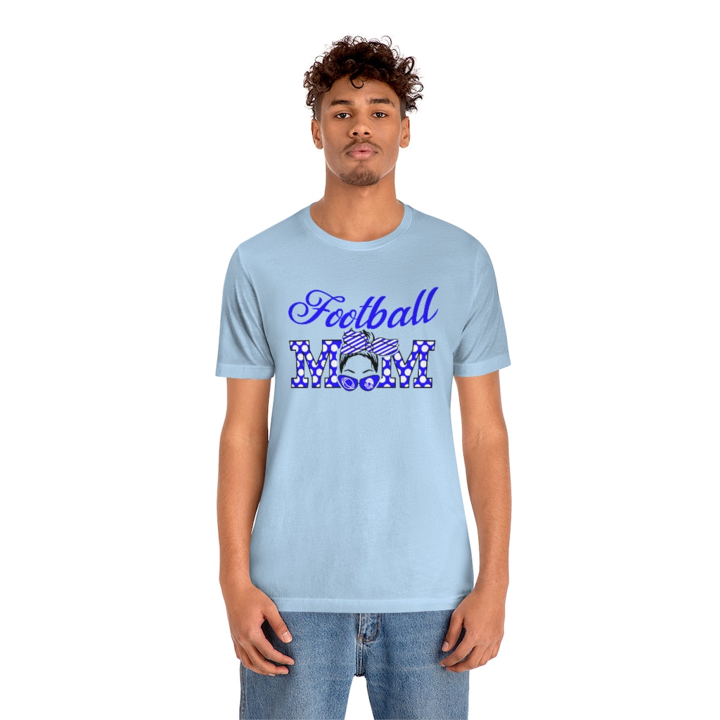 Blue - Football Mom T-Shirt