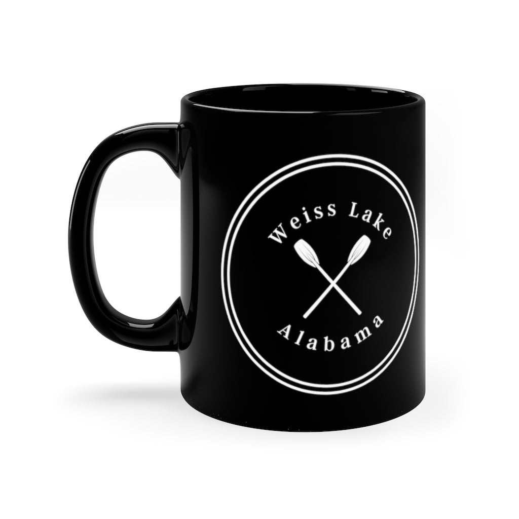 Weiss Lake Black Coffee Mug, 11oz - Shop Weiss Lake